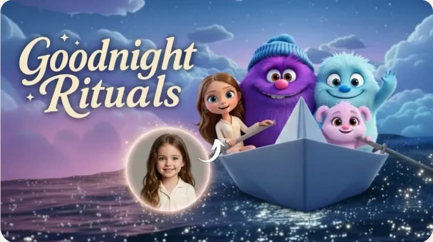 Goodnight Rituals animated story artwork